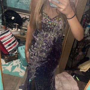 purple prom dress